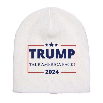 Donald Trump 2024 Take America Back USA United States Short Acrylic Beanie