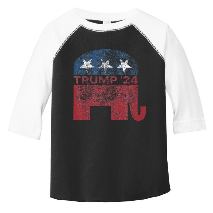 Donald Trump 2024 For President Pro Trump Toddler Fine Jersey T-Shirt