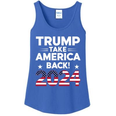 Donald Trump 2024 Take America Back The Return Gift Ladies Essential Tank