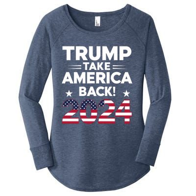 Donald Trump 2024 Take America Back The Return Gift Women's Perfect Tri Tunic Long Sleeve Shirt