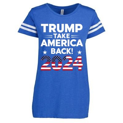 Donald Trump 2024 Take America Back The Return Gift Enza Ladies Jersey Football T-Shirt