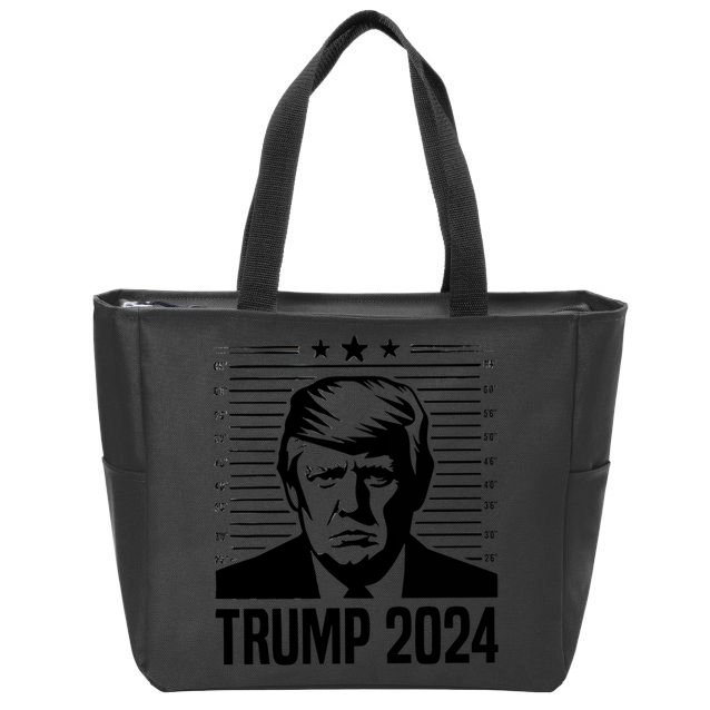 Donald Trump 2024 Mugshot Zip Tote Bag