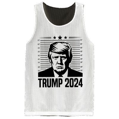 Donald Trump 2024 Mugshot Mesh Reversible Basketball Jersey Tank