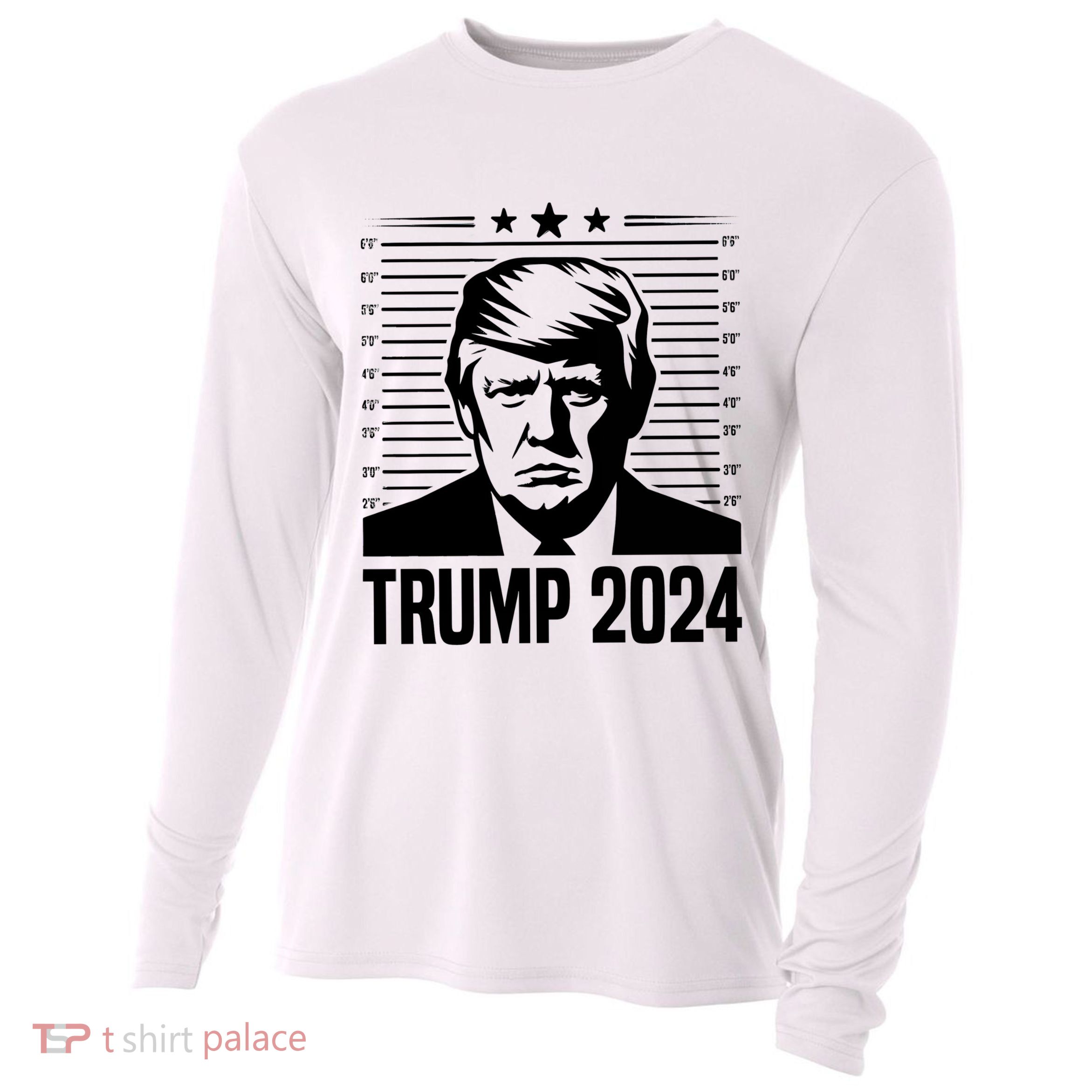 Donald Trump 2024 Mugshot Cooling Performance Long Sleeve Crew