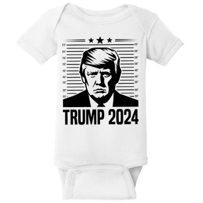 Donald Trump 2024 Mugshot Baby Bodysuit
