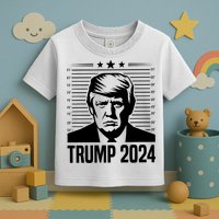 Donald Trump 2024 Mugshot Toddler T-Shirt