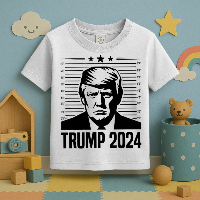 Donald Trump 2024 Mugshot Toddler T-Shirt