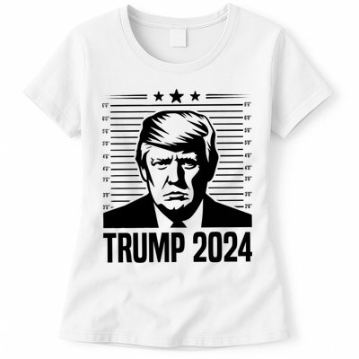 Donald Trump 2024 Mugshot Womens T-Shirt