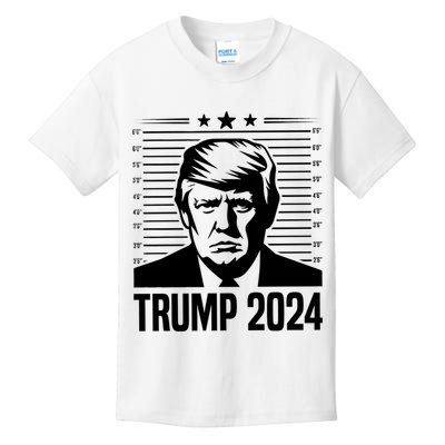Donald Trump 2024 Mugshot Kids T-Shirt