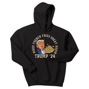 Donald Trump 2024 French Fry Make French Fries Great Again Kids Hoodie