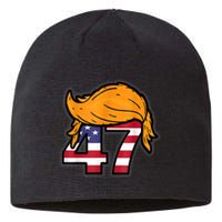 Donald Trump 2024 47th President Hair American Patriot Sustainable Beanie