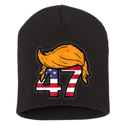 Donald Trump 2024 47th President Hair American Patriot Short Acrylic Beanie