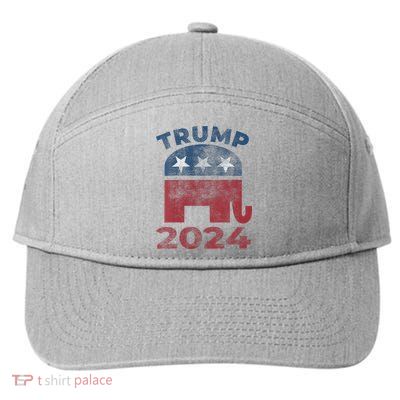 Donald Trump 2024 Vintage Trump 2024 7-Panel Snapback Hat