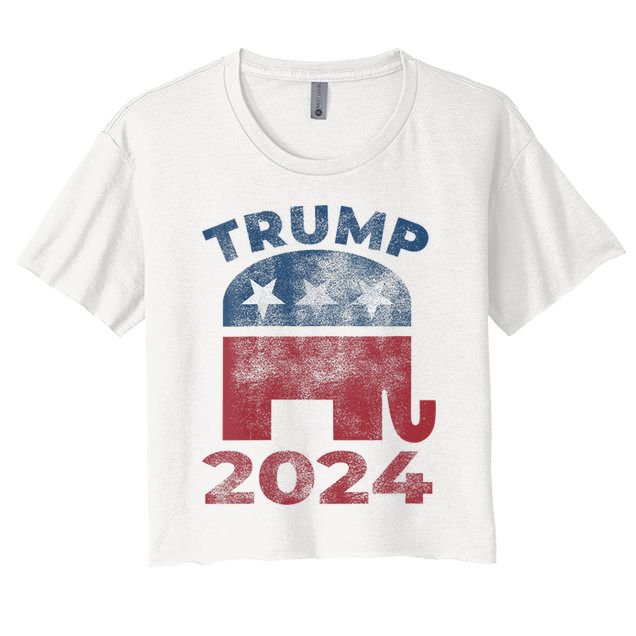 Donald Trump 2024 Vintage Trump 2024 Crop Top