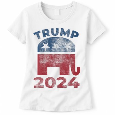 Donald Trump 2024 Vintage Trump 2024 Womens T-Shirt