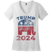 Donald Trump 2024 Vintage Trump 2024 Women's V-Neck T-Shirt
