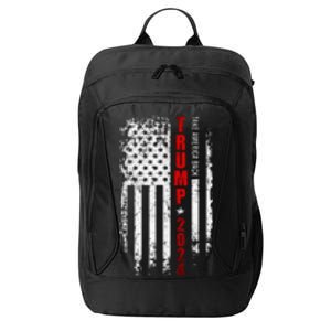 Donald Trump 2024 Take America Back American Flag Patriotic City Backpack