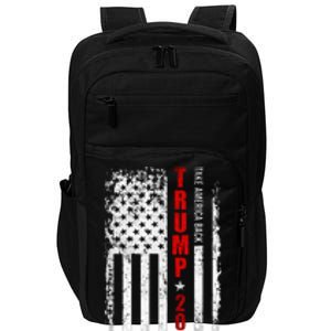 Donald Trump 2024 Take America Back American Flag Patriotic Impact Tech Backpack