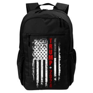 Donald Trump 2024 Take America Back American Flag Patriotic Daily Commute Backpack