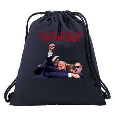 Donald Trump 2024 You CanT Keep A Good Man Down Drawstring Bag