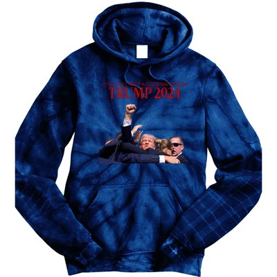 Donald Trump 2024 You CanT Keep A Good Man Down Tie Dye Hoodie