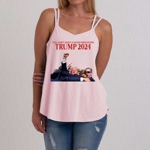 Donald Trump 2024 You CanT Keep A Good Man Down Women's Strappy Tank