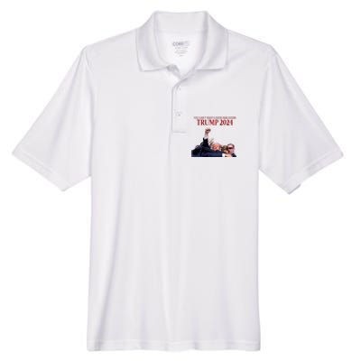 Donald Trump 2024 You CanT Keep A Good Man Down Men's Origin Performance Pique Polo