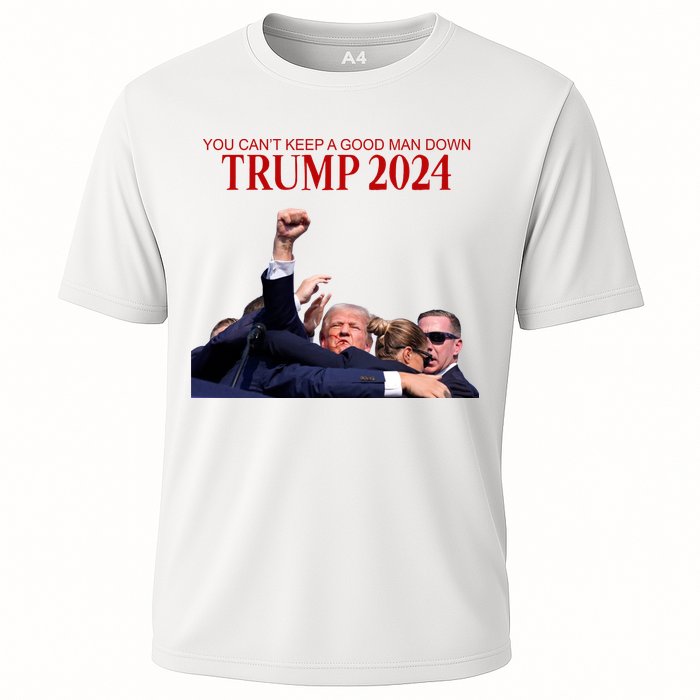 Donald Trump 2024 You CanT Keep A Good Man Down Cooling Performance Crew T-Shirt