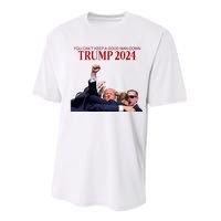 Donald Trump 2024 You CanT Keep A Good Man Down Performance Sprint T-Shirt