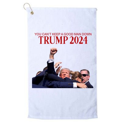 Donald Trump 2024 You CanT Keep A Good Man Down Golf Towel