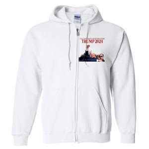 Donald Trump 2024 You CanT Keep A Good Man Down Full Zip Hoodie