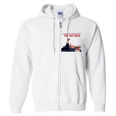 Donald Trump 2024 You CanT Keep A Good Man Down Full Zip Hoodie