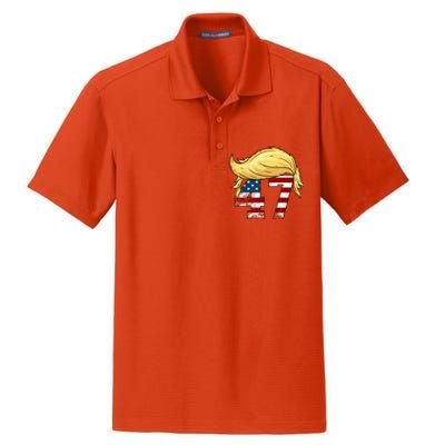 Donald Trump 2024 For President 47th President Trump Hair Dry Zone Grid Polo