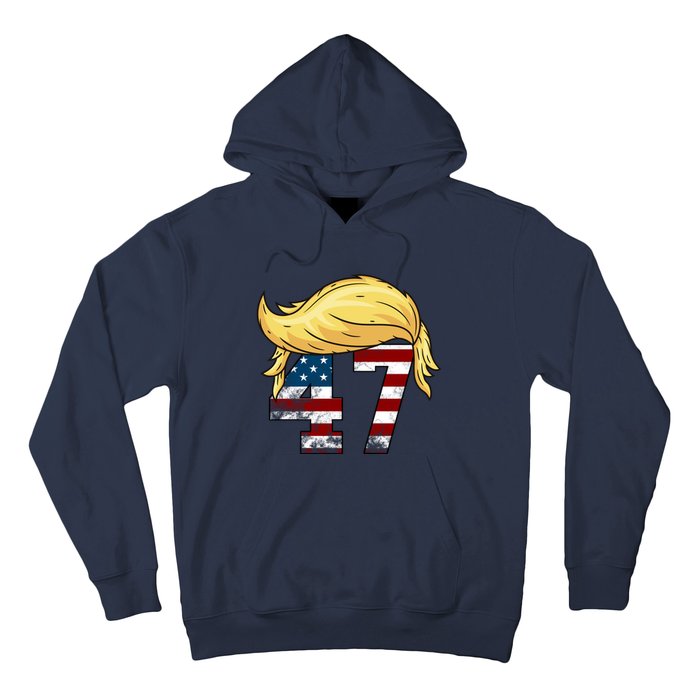 Donald Trump 2024 For President 47th President Trump Hair Hoodie