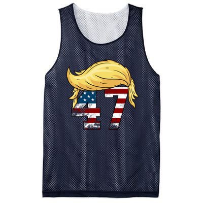 Donald Trump 2024 For President 47th President Trump Hair Mesh Reversible Basketball Jersey Tank