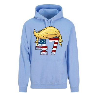 Donald Trump 2024 For President 47th President Trump Hair Unisex Surf Hoodie