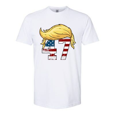 Donald Trump 2024 For President 47th President Trump Hair Softstyle CVC T-Shirt