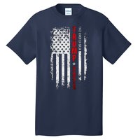 Donald Trump 2024 Take America Back American Flag Patriotic Tall T-Shirt