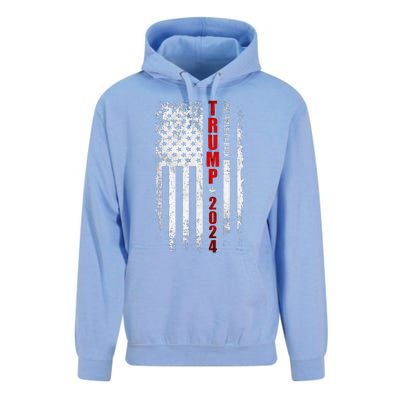 Donald Trump 2024 Take America Back American Flag Patriotic Unisex Surf Hoodie