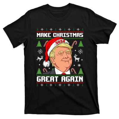 Donald Trump 2024 Make Christmas Great Again Ugly Christmas Sweater T-Shirt