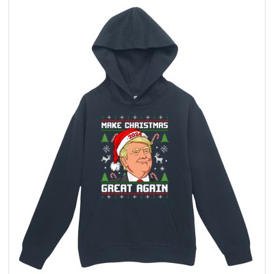 Donald Trump 2024 Make Christmas Great Again Ugly Christmas Sweater Urban Pullover Hoodie