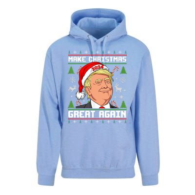 Donald Trump 2024 Make Christmas Great Again Ugly Christmas Sweater Unisex Surf Hoodie