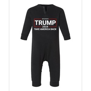 Donald Trump 2024 Take America Back Election The Return Infant Fleece One Piece