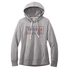 Donald Trump 2024 Take America Back USA United States Women's Fleece Hoodie