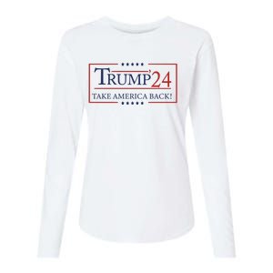 Donald Trump 2024 Take America Back USA United States Womens Cotton Relaxed Long Sleeve T-Shirt