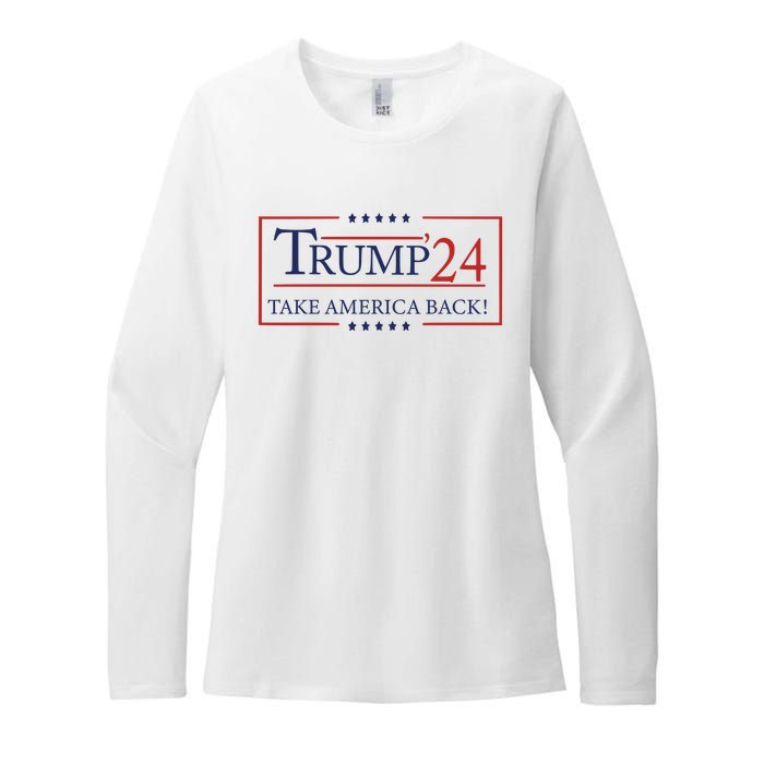 Donald Trump 2024 Take America Back USA United States Womens CVC Long Sleeve Shirt