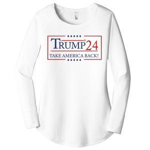 Donald Trump 2024 Take America Back USA United States Women's Perfect Tri Tunic Long Sleeve Shirt