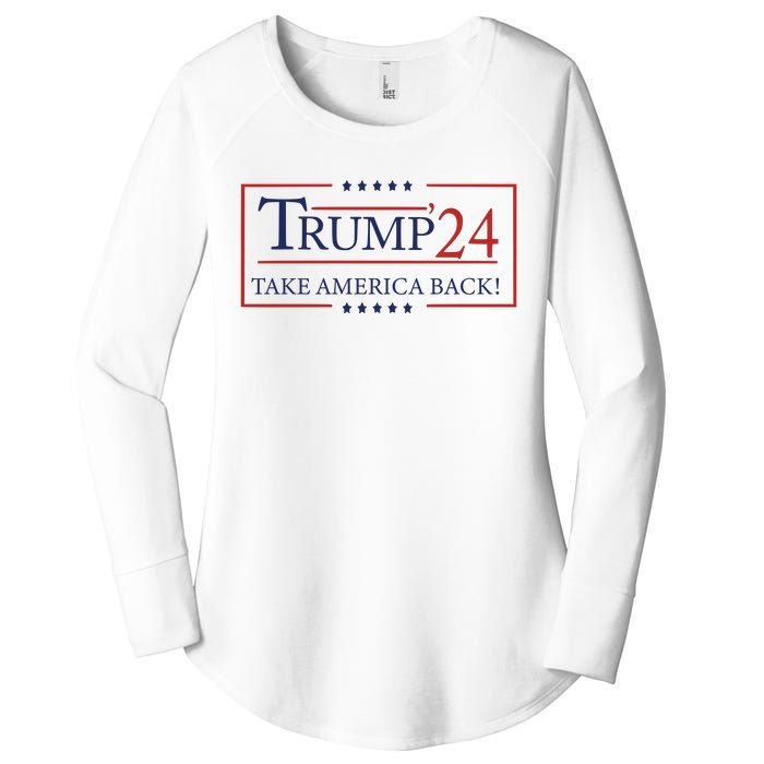 Donald Trump 2024 Take America Back USA United States Women's Perfect Tri Tunic Long Sleeve Shirt