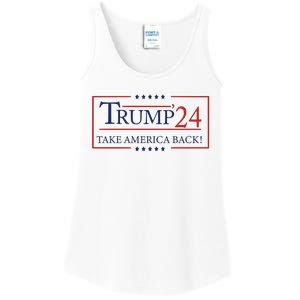 Donald Trump 2024 Take America Back USA United States Ladies Essential Tank