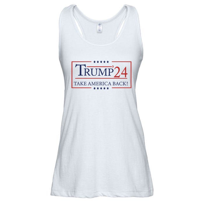 Donald Trump 2024 Take America Back USA United States Ladies Essential Flowy Tank